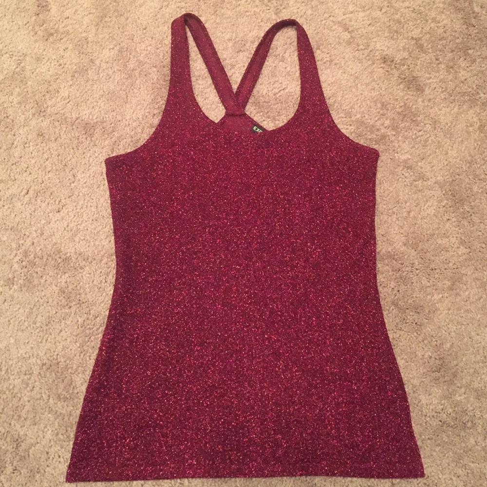 COPY - Maroon shimmering tank top